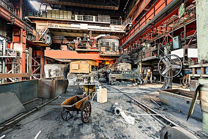 钢铁工厂图片_全景网